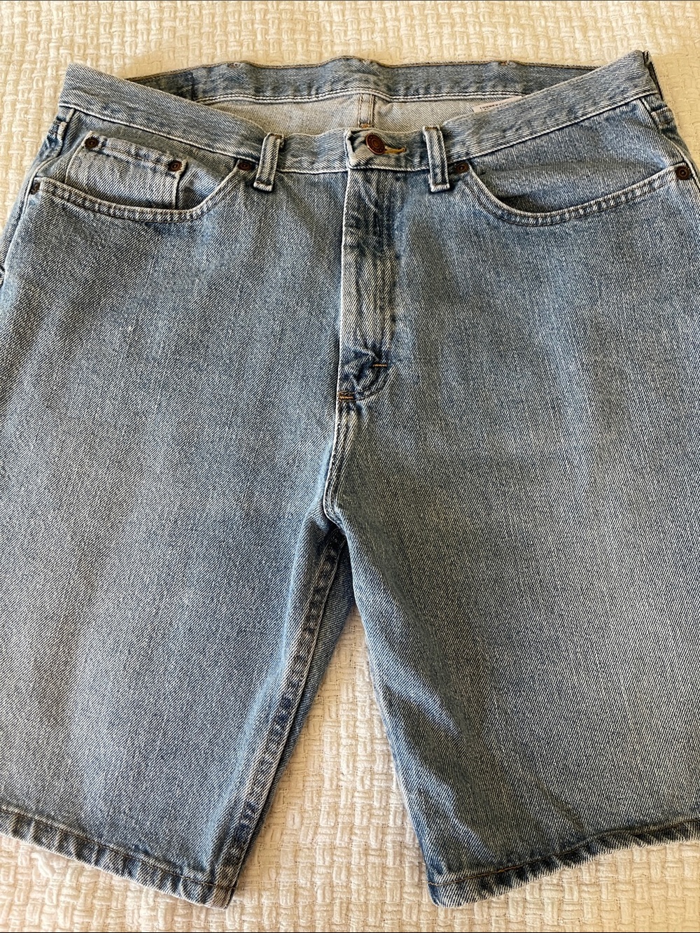 Men's Light Blue Denim Shorts - Classic Fit
